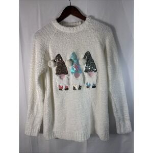 Poof New York Women's Size Large Ugly Christmas Holiday Sweater